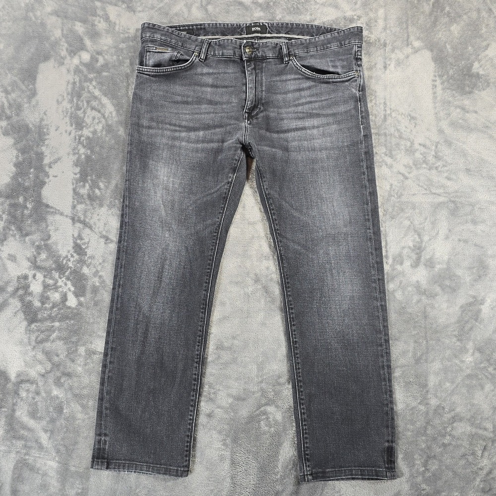 Hugo Boss Gray Slim Straight Jeans